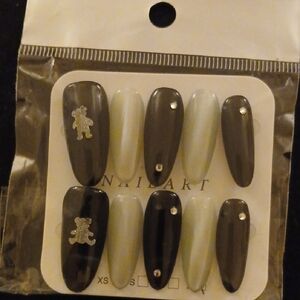 Gray and Silver Nail Art Set